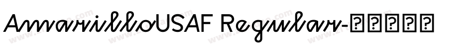 AmarilloUSAF Regular字体转换